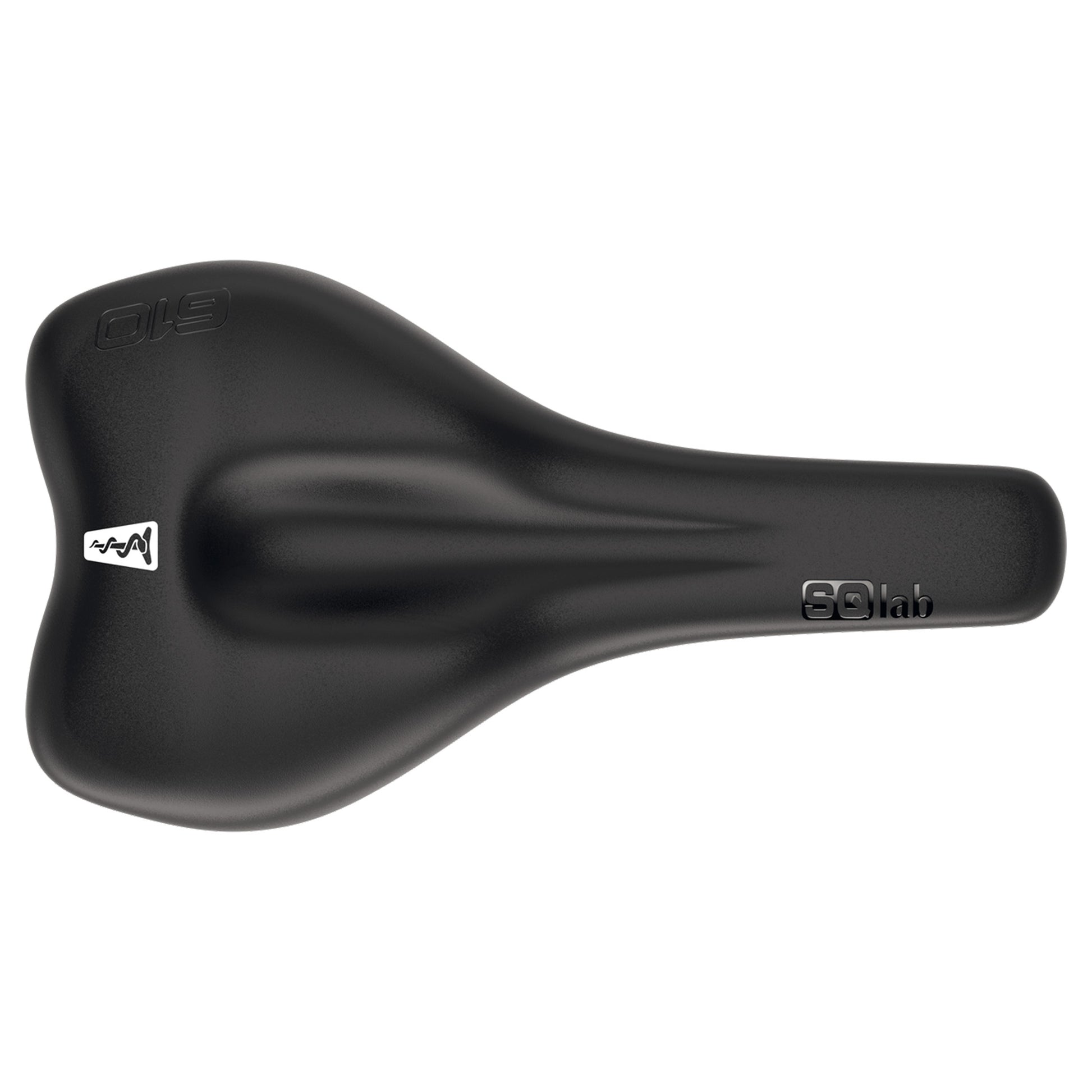 SQLab 610 M-D Active Saddle - Cro-Mo Steel - 140mm - Black - Image 3