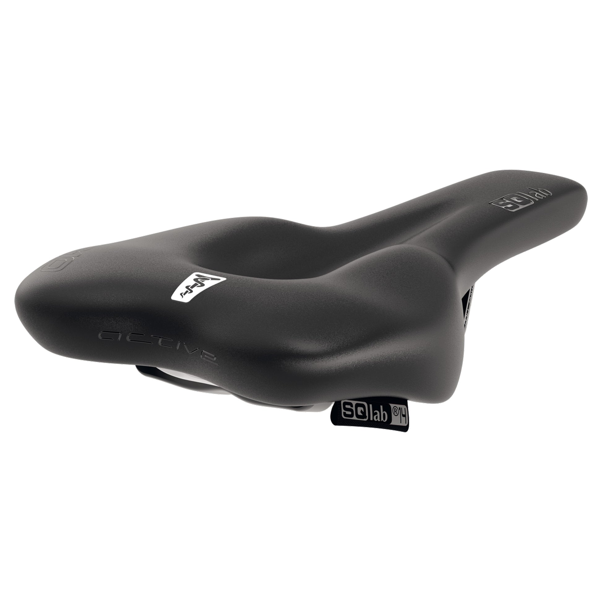 SQLab 610 M-D Active Saddle - Cro-Mo Steel - 140mm - Black - Image 4
