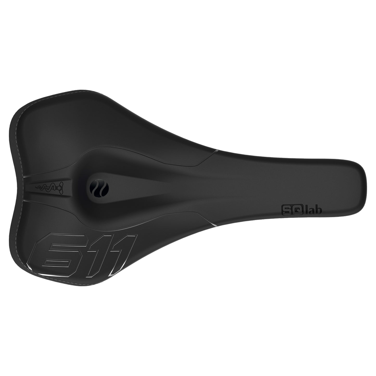 SQLab 611 Ergowave Carbon Saddle - Carbon - 150mm Wide - Black - Image 2