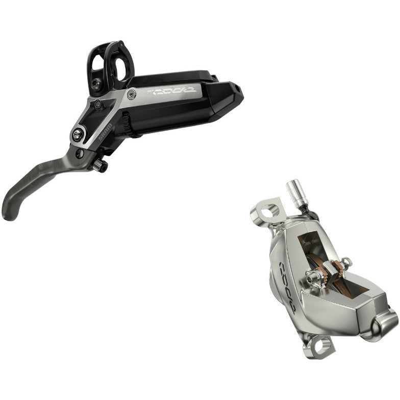 SRAM Code Ultimate Stealth Disc Brake - Rear - Left Lever - 2000mm - Black Anodised - Silver