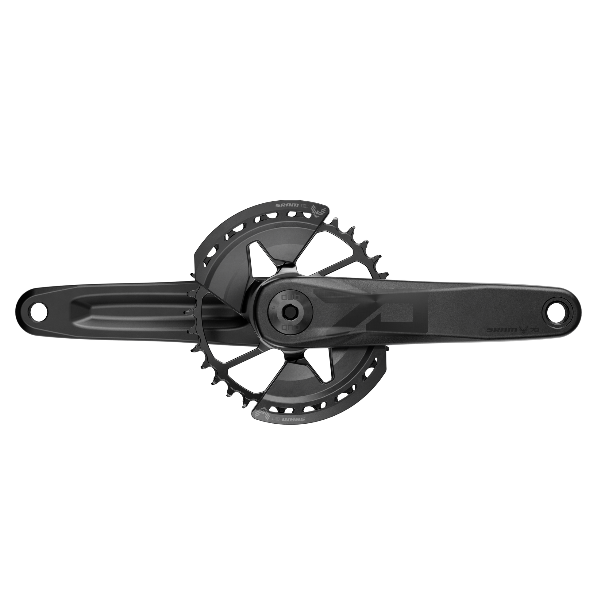 SRAM Eagle 70 Transmission Crankset - 68-73mm and BB86-97 - 28.99mm DUB - SRAM Direct Mount - 3 Bolt - 175mm - Black - Image 3