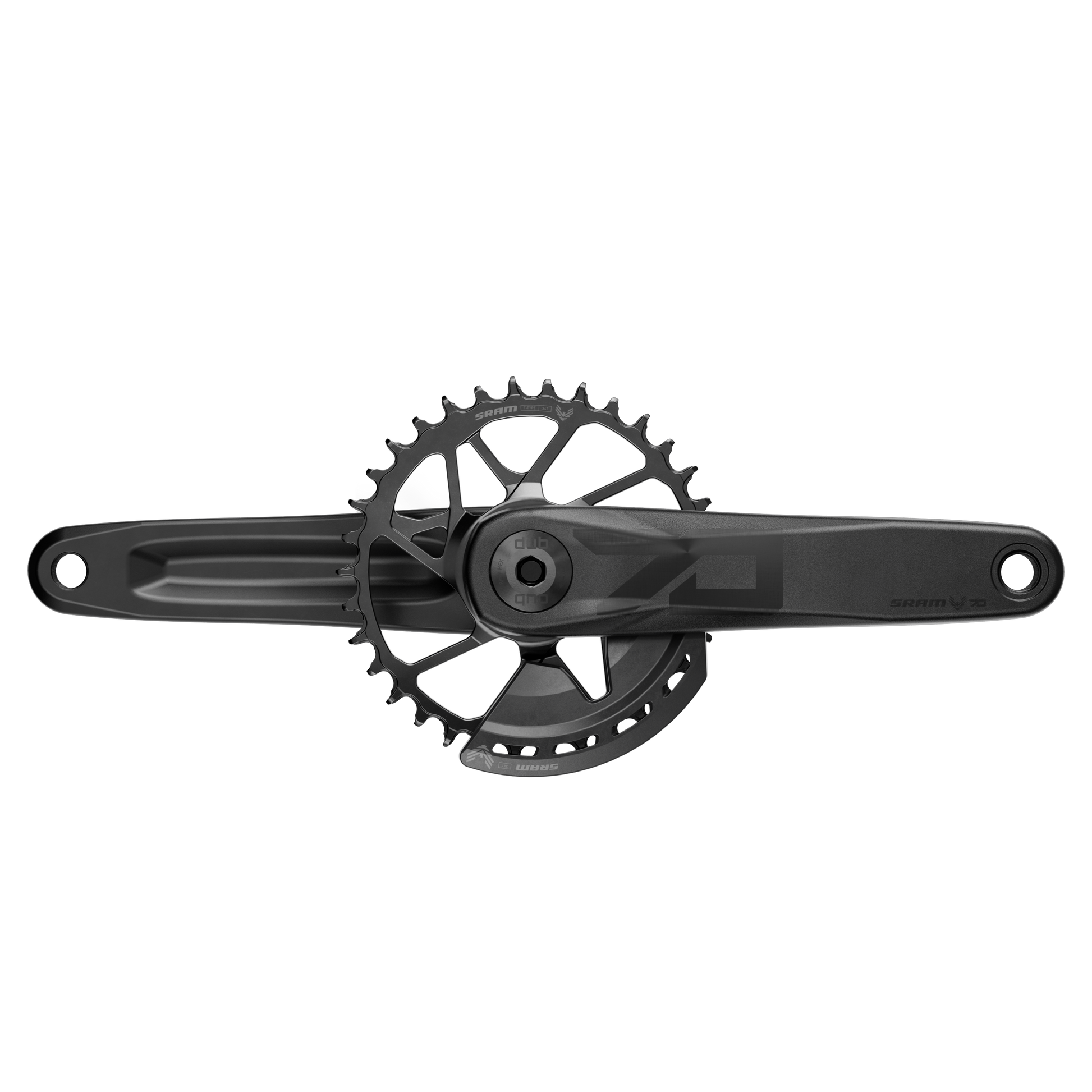 SRAM Eagle 70 Transmission Crankset - 68-73mm and BB86-98 - 28.99mm DUB - SRAM Direct Mount - 3 Bolt - 170mm - Black - Image 2