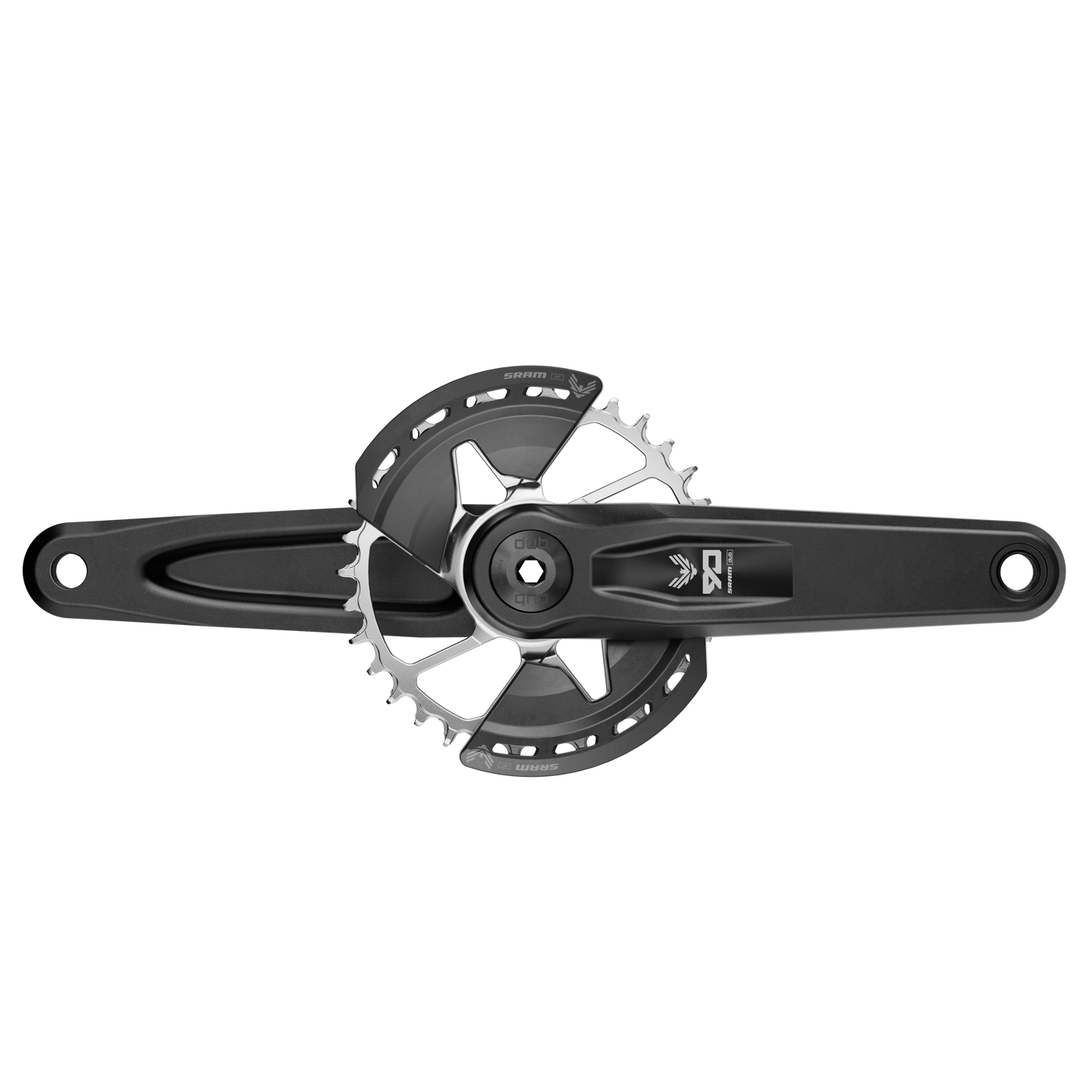 SRAM Eagle 90 Transmission Crankset - 68-73mm and BB86-92 - 28.99mm DUB - SRAM Direct Mount - 8 Bolt - 175mm - Black - Image 3