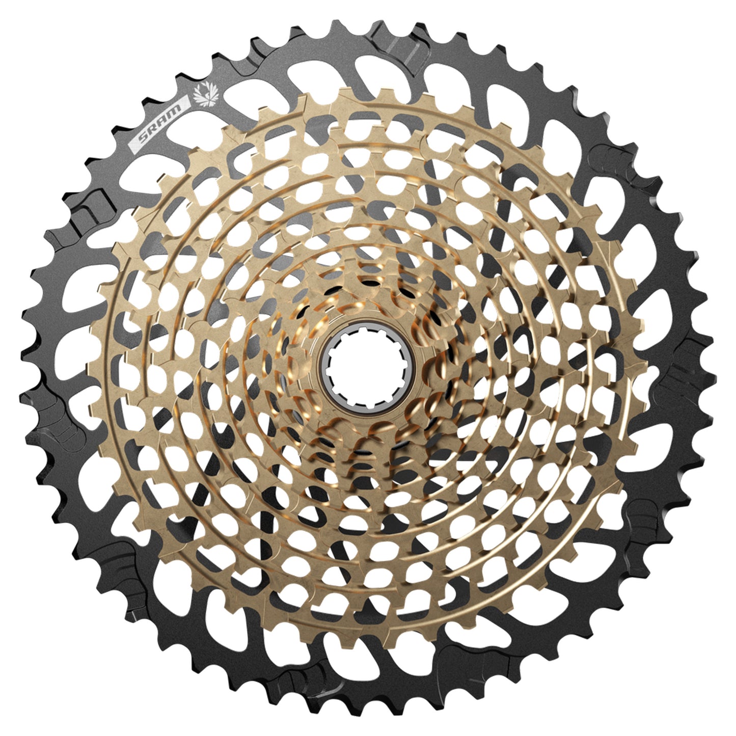 SRAM Eagle S500 XG-1299 Cassette - 12 Speed - XD Driver - 10-52T - Gold - Image 1