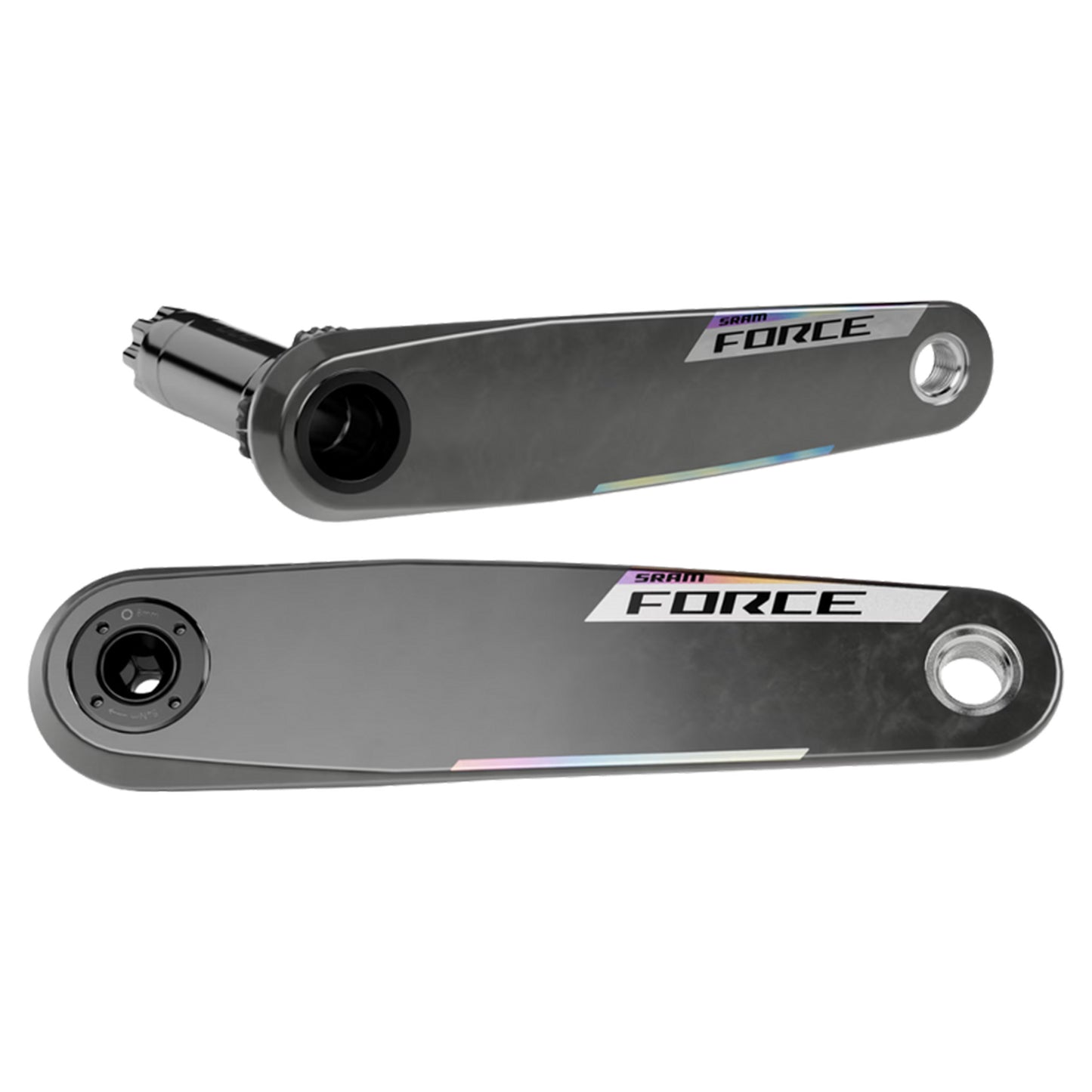 SRAM Force AXS E1 DUB Crank Arm Assembly - 68-73mm and BB86-92 - 28.99mm DUB - SRAM Direct Mount - 165mm - Black - Image 1