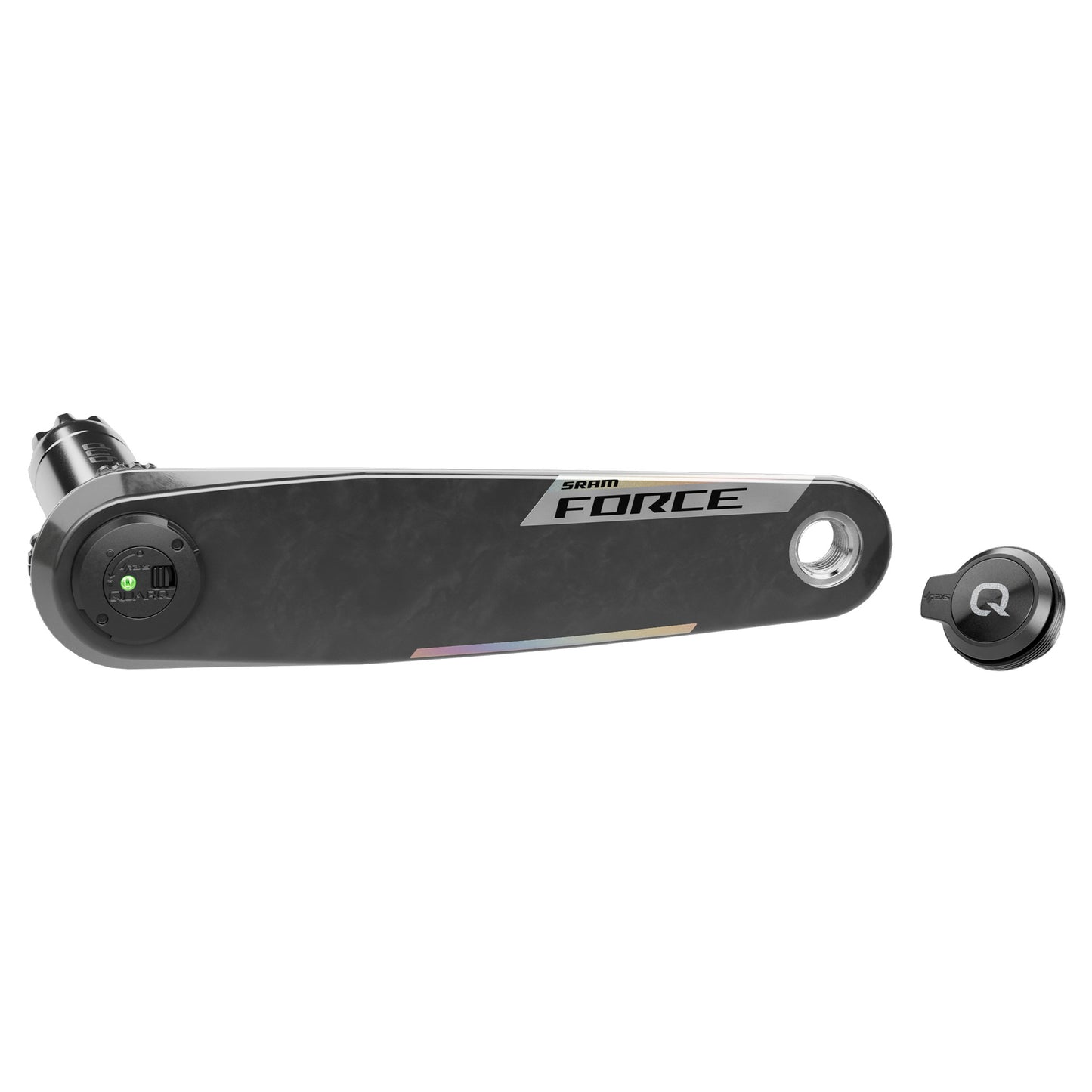 SRAM Force AXS E1 Left Arm and Power Meter Spindle - 68-73mm and BB86-92 - 28.99mm DUB - SRAM Direct Mount - 170mm - Grey - Image 1