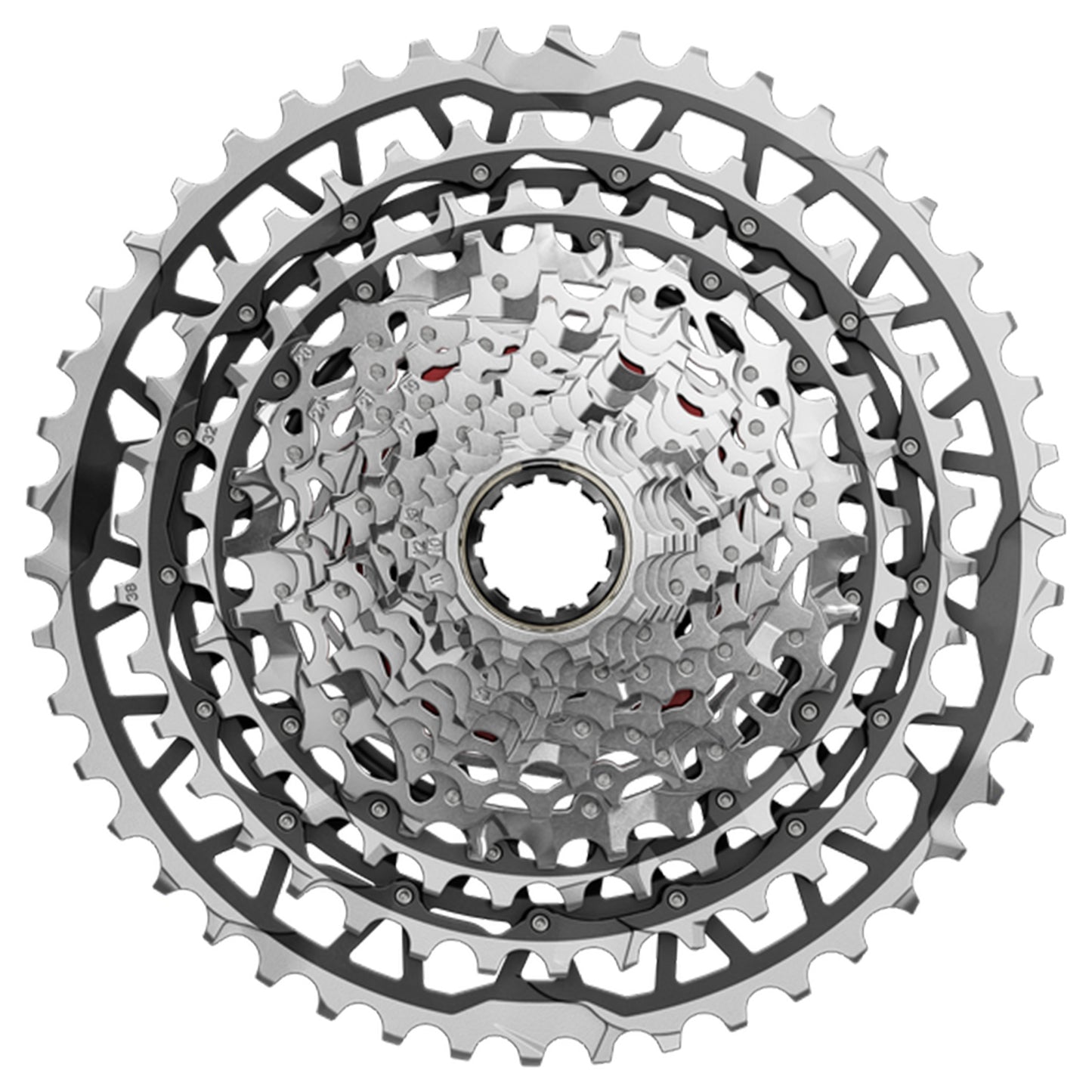 SRAM Force XG-1371 XPLR E1 13 Speed Cassette - 13 Speed - XDR Driver - 10-46T - Silver - Image 2