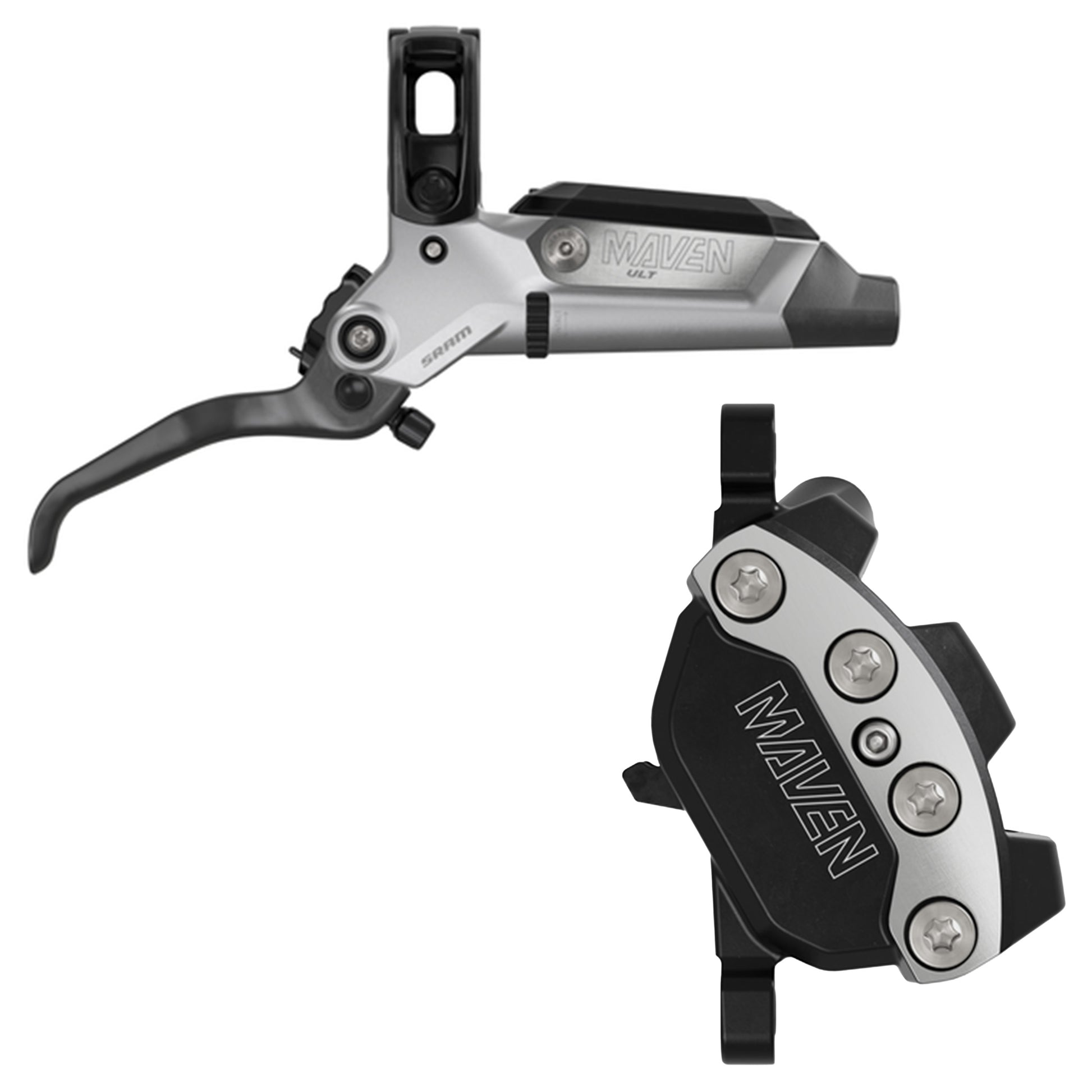 SRAM Maven Ultimate Disc Brake - Front - Right Lever - 950mm - Polished - Image 1