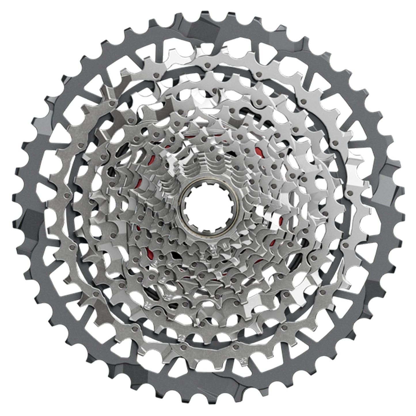 SRAM Rival AXS XG-1351 XPLR E1 13 Speed Cassette - 13 Speed - XDR Driver - 10-46T - Silver - Image 1