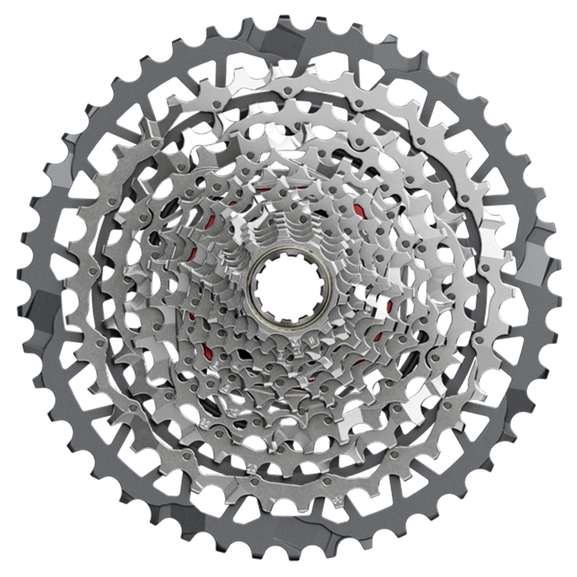 SRAM Rival AXS XG-1351 XPLR E1 13 Speed Cassette - 13 Speed - XDR Driver - 10-46T - Silver - Image 1