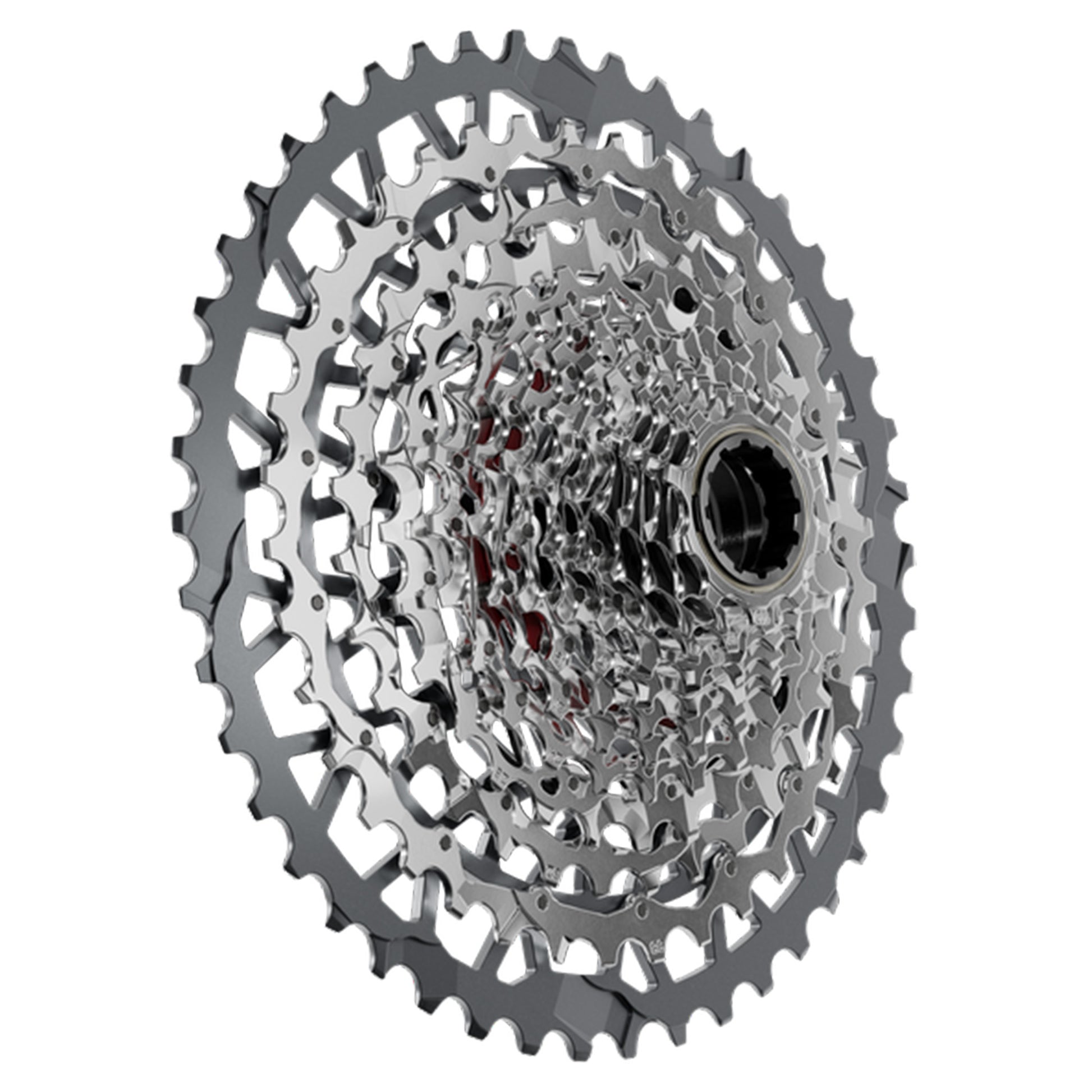 SRAM Rival AXS XG-1351 XPLR E1 13 Speed Cassette - 13 Speed - XDR Driver - 10-46T - Silver - Image 3