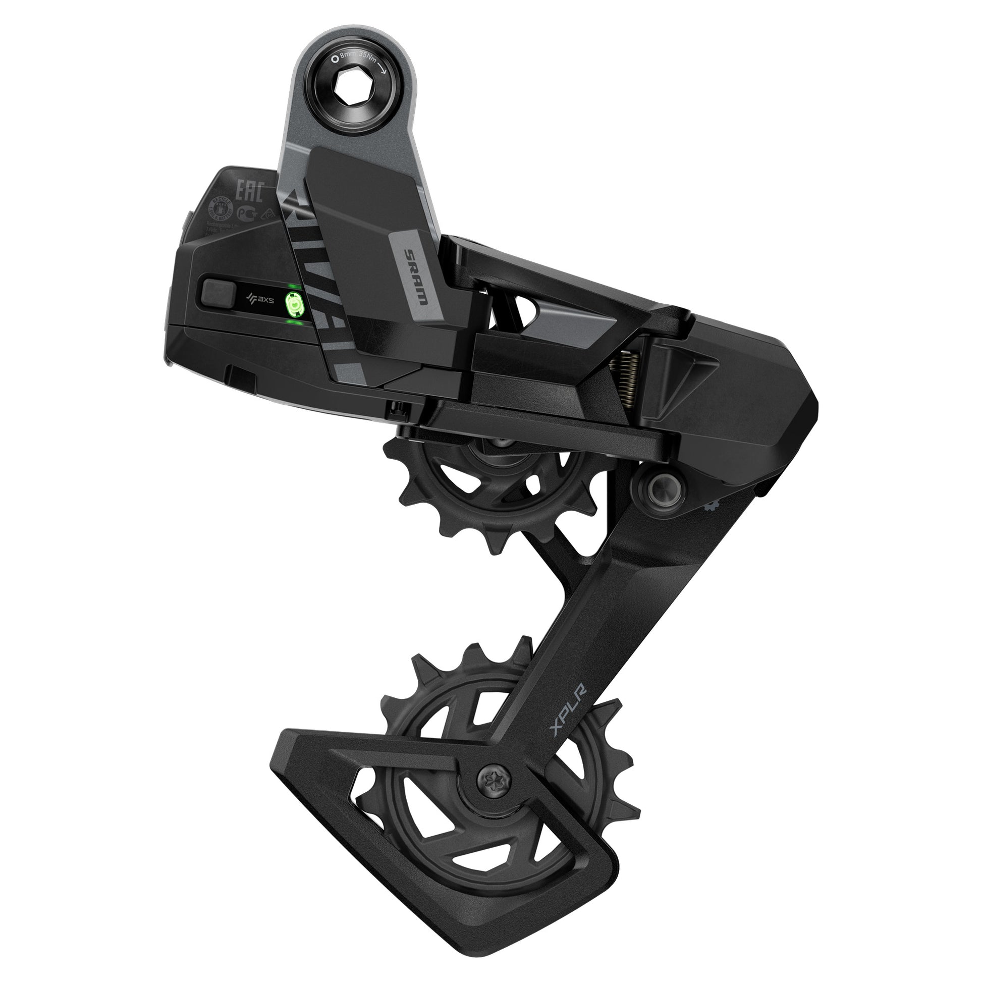SRAM Rival AXS XPLR E1 Rear Derailleur - Rear Derailleur - 13 Speed - Black - Image 2