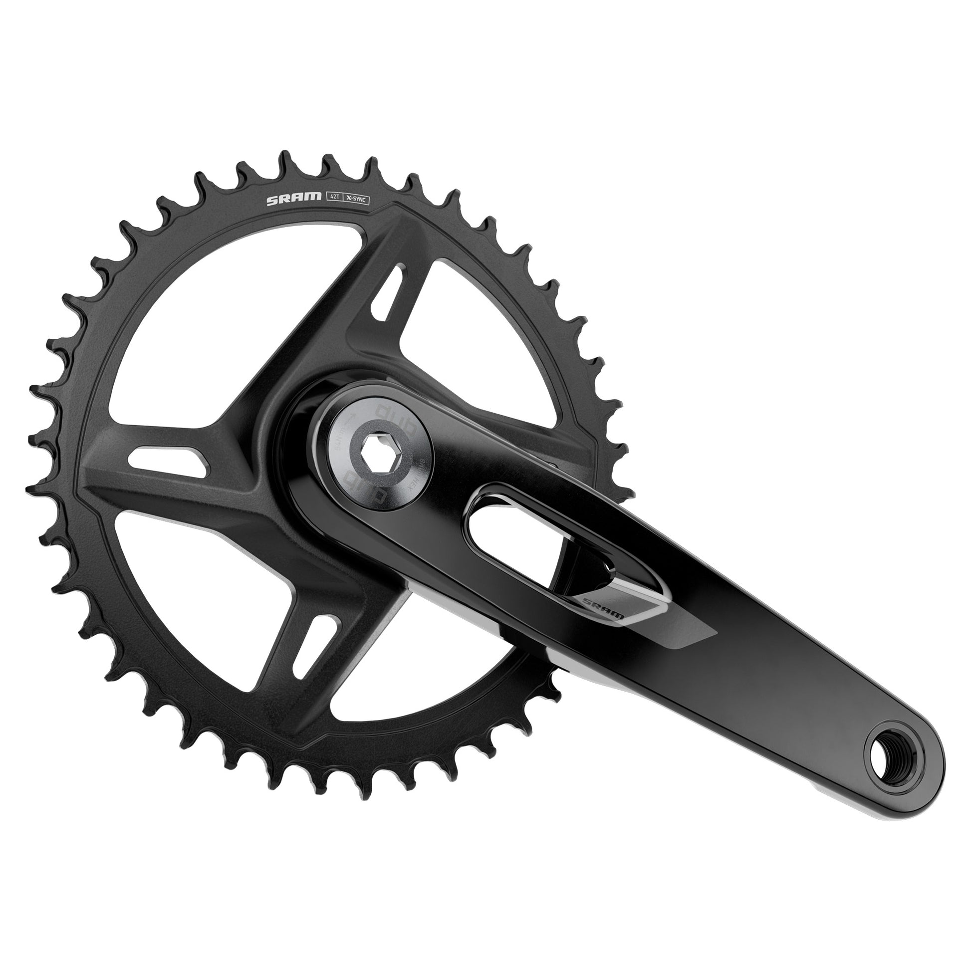 SRAM Rival XLPR E1 Crankset - 68-73mm and BB86-92 - 28.99mm DUB - SRAM Direct Mount - 170mm - Grey - Image 1