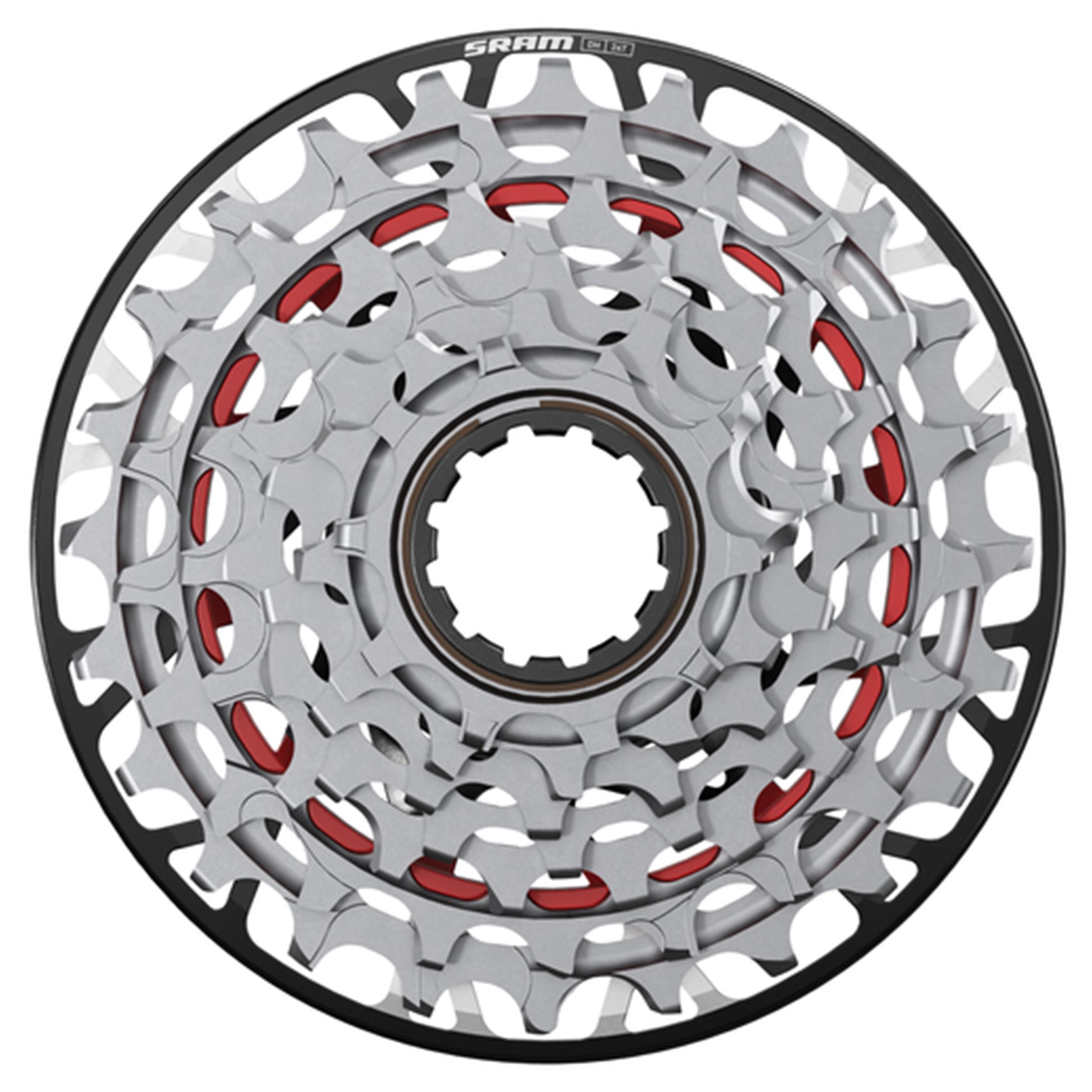 SRAM XX DH Transmission Cassette - 7 Speed - XDR Driver - 46319 - Silver - Image 1