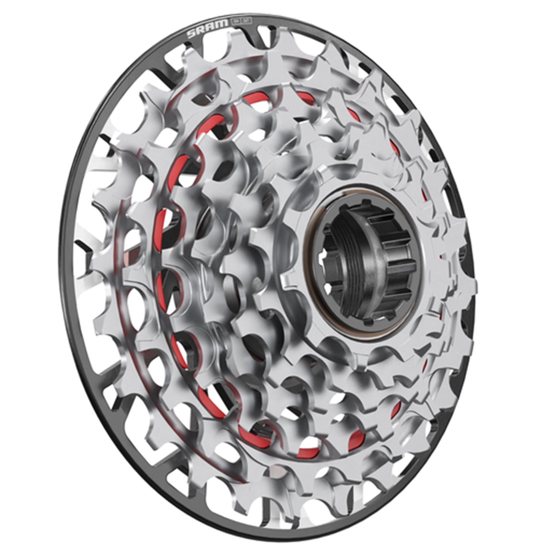 SRAM XX DH Transmission Cassette - 7 Speed - XDR Driver - 46319 - Silver - Image 2