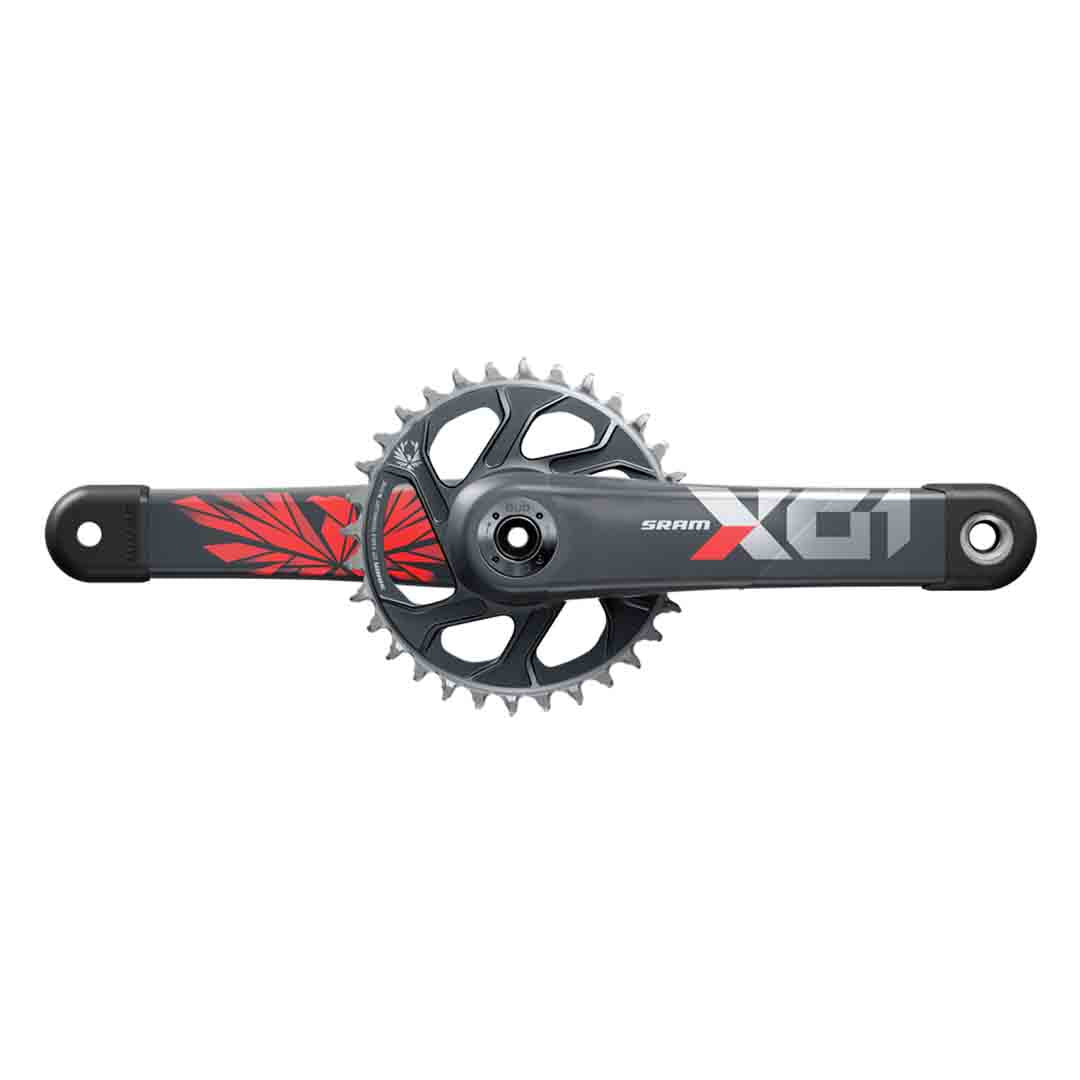 SRAM X01 Eagle Carbon DUB Crankset - 68-73mm and BB86-92 - 28.99mm DUB - SRAM Direct Mount - 170mm - Lunar Grey - Polar Black - 32T - X-Sync 2 Direct Mount - Super Boost Plus - Image 1