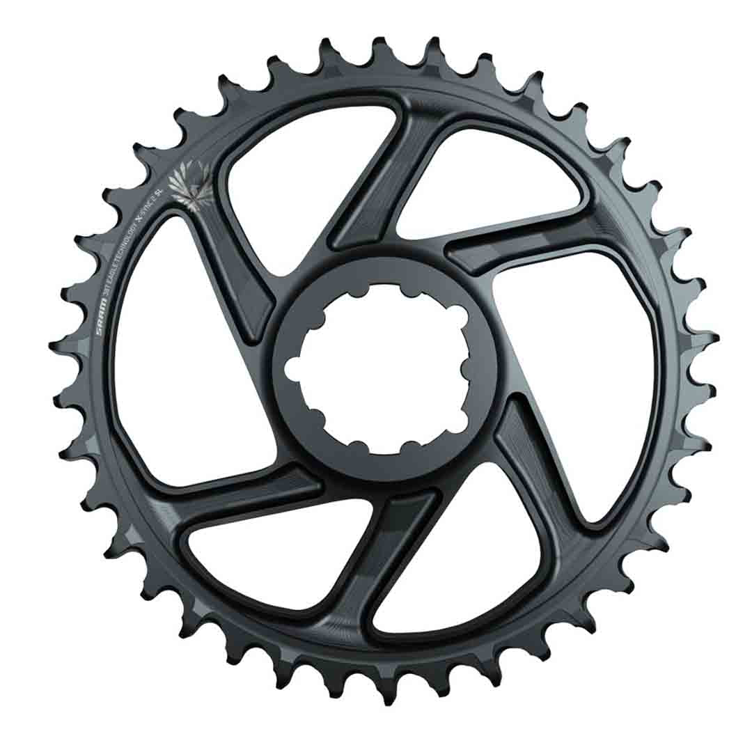 SRAM X-SYNC 2 12 Speed Direct Mount Chainring - Direct Mount - SRAM Direct Mount - 3mm Boost - Round - 30T - 11-12 Speed - Lunar Grey - Alloy - Image 1