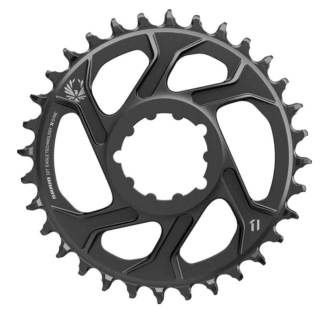 SRAM X-SYNC 2 SL 12 Speed Direct Mount Chainring - Direct Mount - SRAM Direct Mount - 3mm Boost - Round - 34T - 11-12 Speed - Black - Alloy - Image 1