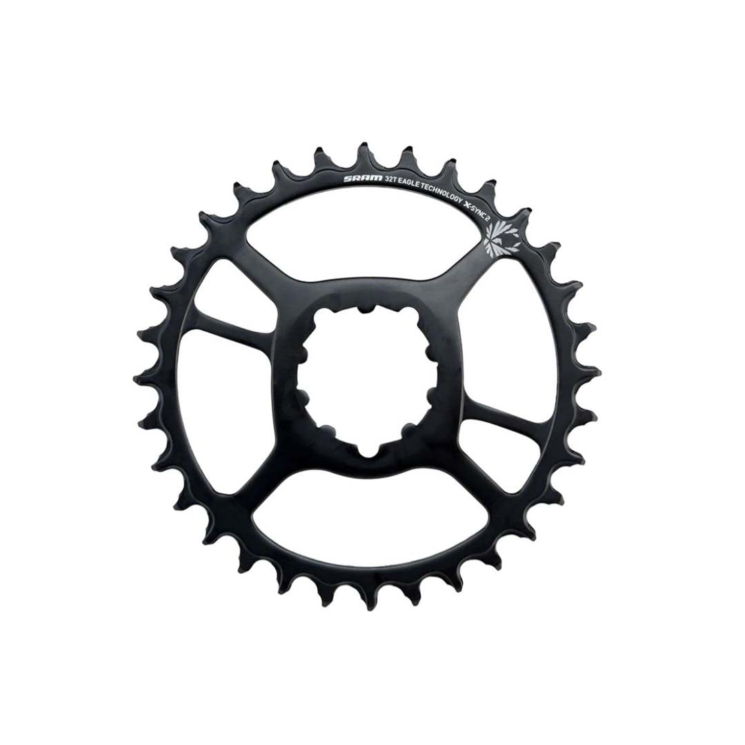 SRAM X-SYNC 2 Steel 12 Speed Direct Mount Chainring - Direct Mount - SRAM Direct Mount - 3mm Boost - Round - 30T - 11-12 Speed - Black - Steel - Image 1