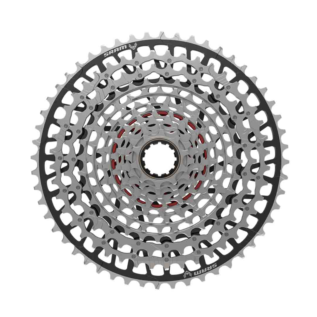 SRAM XX Eagle T-Type XS-1297 12 Speed Cassette - 12 Speed - XD Driver - 10-52T - Silver - Black - Image 1