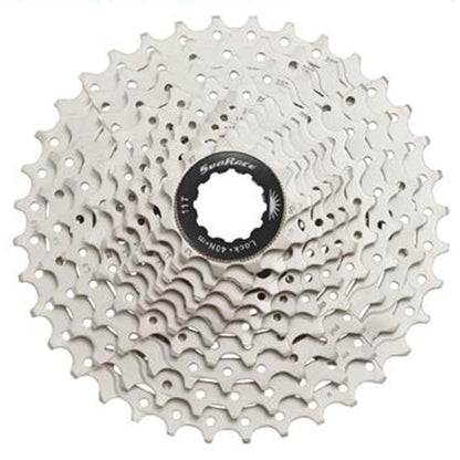SunRace MS0 10 Speed Cassete - 10 Speed - Shimano HG Splined - 11-36T - Silver - Image 1