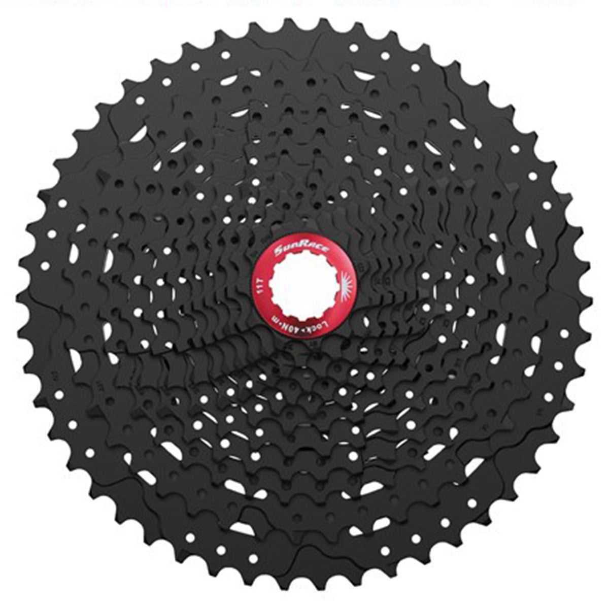 SunRace MZ903 12 Speed Cassette - 12 Speed - Shimano HG Splined - 11-51T - Black/Chrome - Image 1