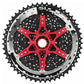 SunRace MZ903 12 Speed Cassette - 12 Speed - Shimano HG Splined - 11-51T - Black /Red - Image 2