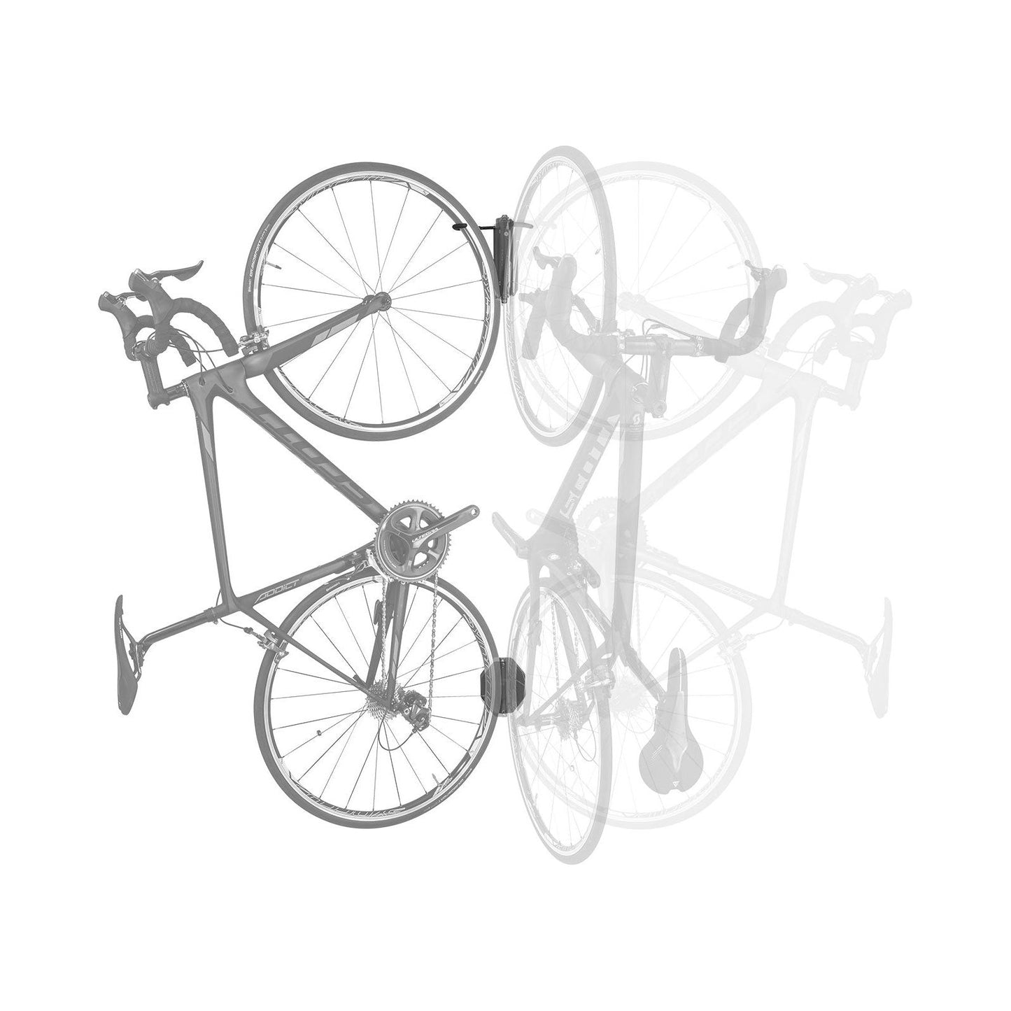 Topeak Swing Up EX Wall Bike Storage Rack - Black