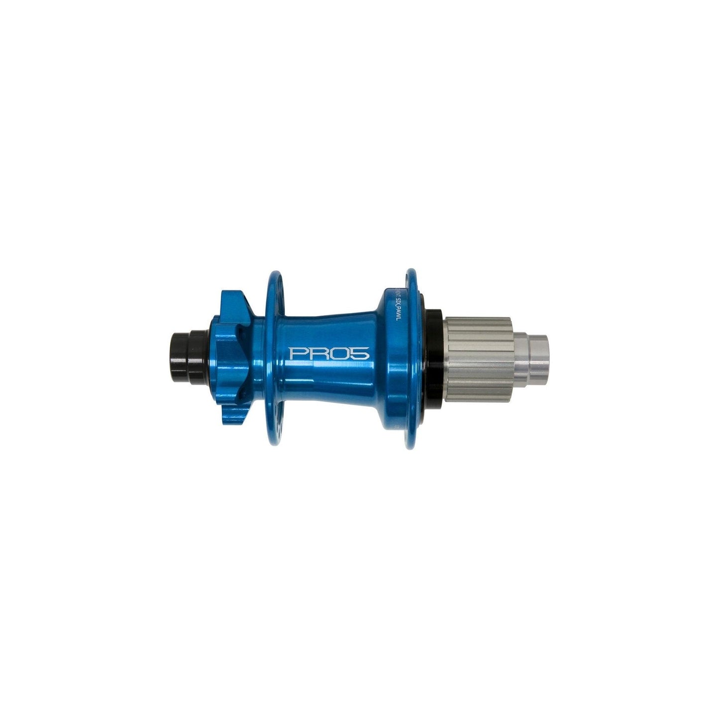 Hope Pro 5 Rear 6 Bolt 12x157mm Disc Hub - Rear - 12x157mm Superboost - Shimano Microspline - 6 Bolt - 32 Hole - J-Bend - Blue