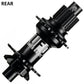 DaBomb UFO 2.0 Hub Set - Front & Rear - F (110x15mm) & R (148x12mm) - Shimano HG Splined - 6 Bolt - 32 Hole - J-Bend - Black