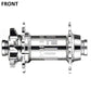DaBomb UFO 2.0 Hub Set - Front & Rear - F (110x15mm) & R (148x12mm) - XD Driver - 6 Bolt - 32 Hole - J-Bend - Silver