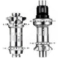 DaBomb UFO 2.0 Hub Set - Front & Rear - F (110x15mm) & R (148x12mm) - XD Driver - 6 Bolt - 32 Hole - J-Bend - Silver