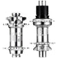 DaBomb UFO 2.0 Hub Set - Front & Rear - F (110x15mm) & R (148x12mm) - Shimano MS Splined - 6 Bolt - 32 Hole - J-Bend - Silver
