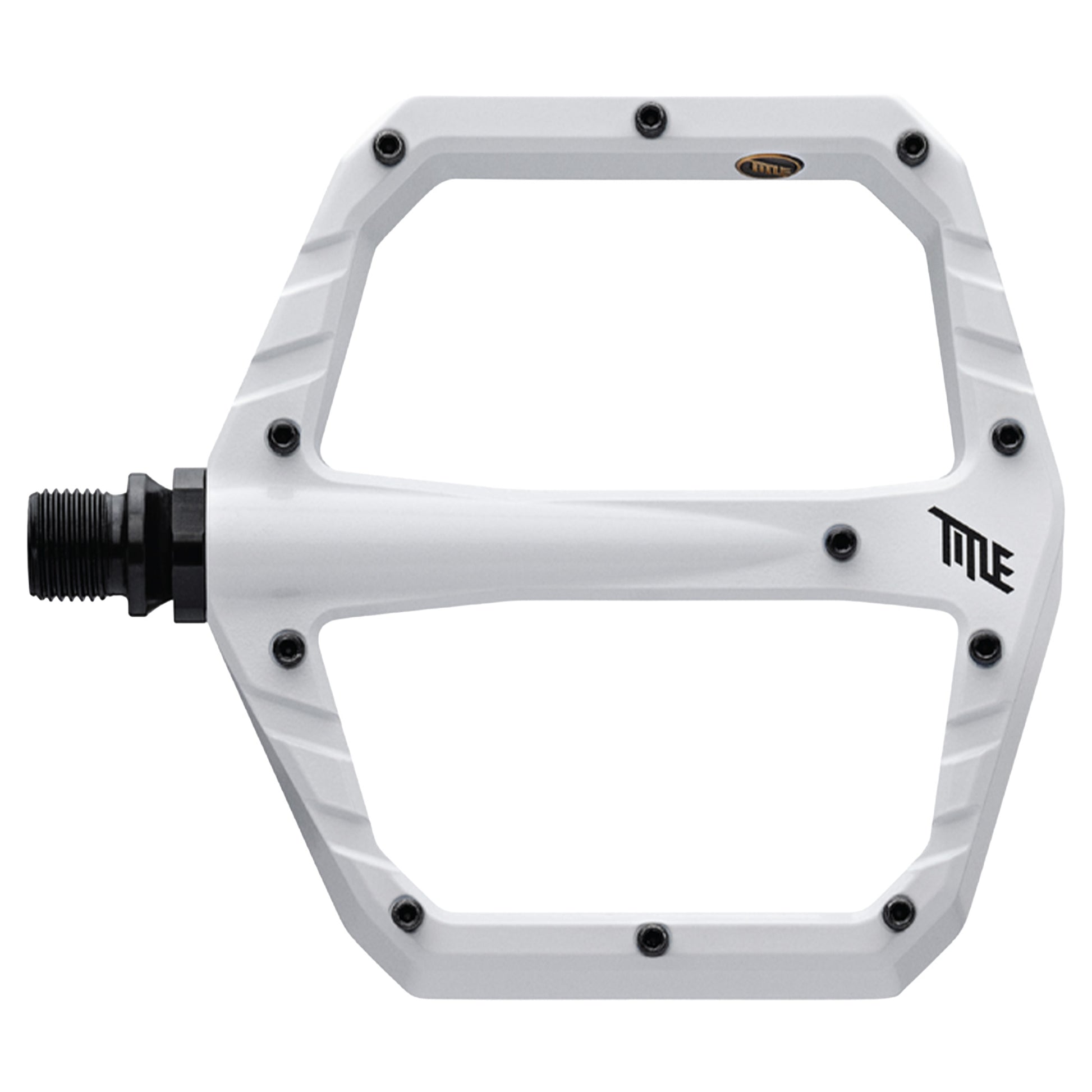 Title Connect Flat Pedals - Standard - Gloss White - Image 1
