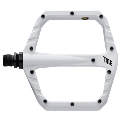 Title Connect Flat Pedals - Standard - Gloss White - Image 1