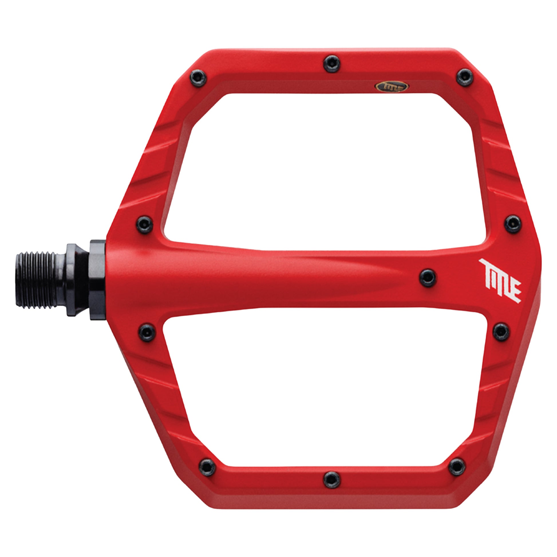 Title Connect Flat Pedals - Standard - Matte Red - Image 1
