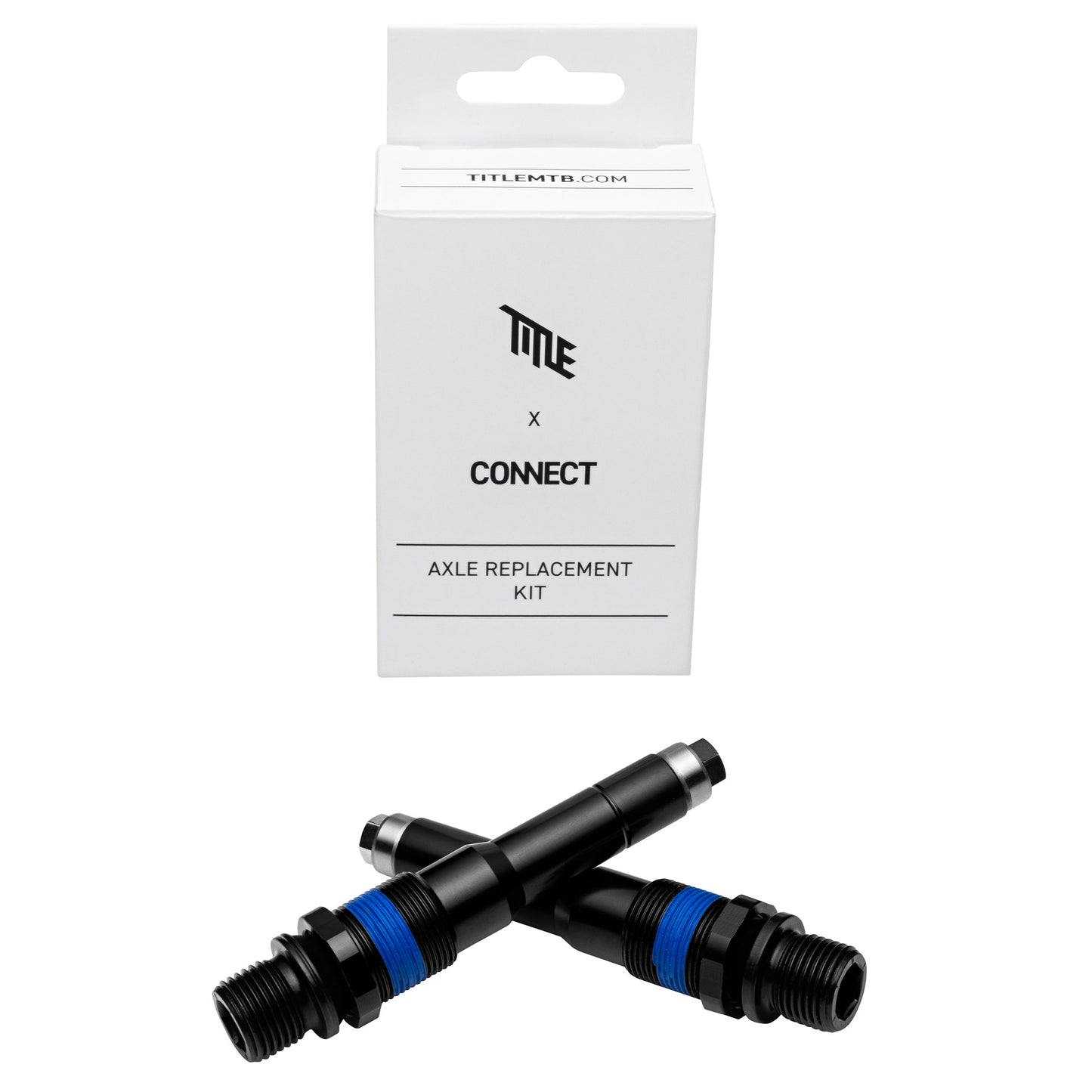 Title Connect Pedal Axle Kit - Black - Image 2