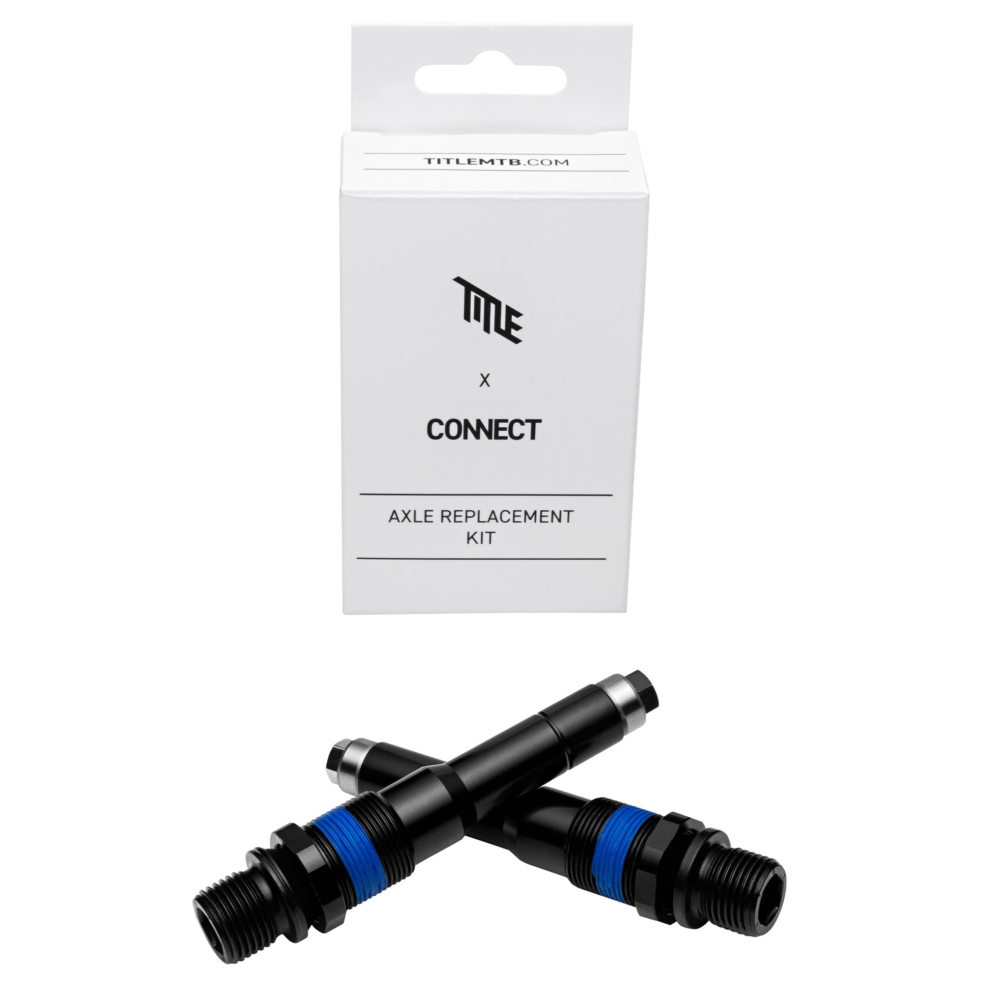 Title Connect Pedal Axle Kit - Black - Image 2
