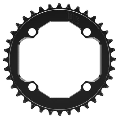 Title CR1 104BCD Chainring - Four Bolt - 104 BCD - Standard Crank Chainline - Round - 36T - 9-12 Speed - Alloy - Black - Image 1