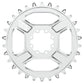 Title CR1 8 Bolt Chainring - Direct Mount - Shimano - 3mm Boost - Round - 30T - 12 Speed - Alloy - Chrome - Image 1