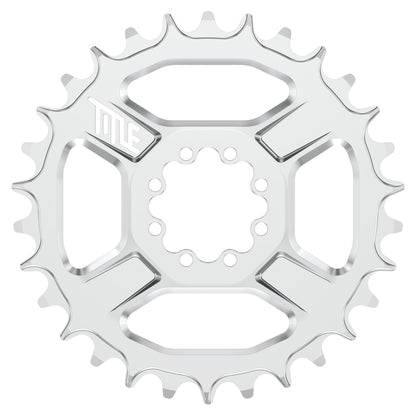 Title CR1 8 Bolt Chainring - Direct Mount - SRAM - 3mm Boost - Round - 30T - 9-12 Speed - Alloy - Chrome - Image 1