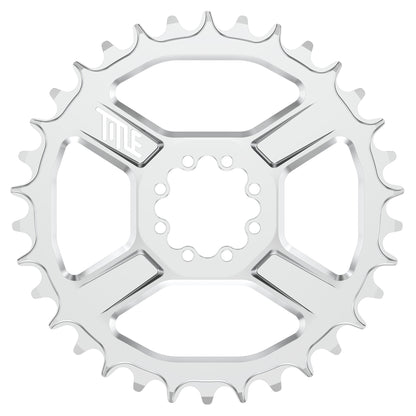 Title CR1 8 Bolt Chainring - Direct Mount - SRAM - 3mm Boost - Round - 34T - 9-12 Speed - Alloy - Chrome - Image 1