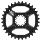 Title CR1 8 Bolt T-Type Chainring - Direct Mount - SRAM - 3mm Boost - Round - 32T - 12 Speed - Alloy - Black - Image 1