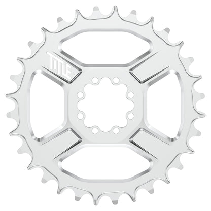 Title CR1 8 Bolt T-Type Chainring - Direct Mount - SRAM - 3mm Boost - Round - 32T - 12 Speed - Alloy - Chrome - Image 1