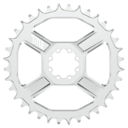 Title CR1 8 Bolt T-Type Chainring - Direct Mount - SRAM - 3mm Boost - Round - 36T - 12 Speed - Alloy - Chrome - Image 1