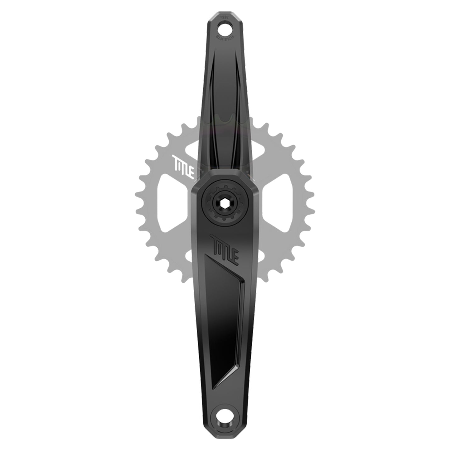 Title CR1 Crankset - 68-73mm and BB86-92 - 28.99mm DUB - SRAM Direct Mount - 155mm - Black - Spindle - 145mm For Dub BB (DH) - Image 1