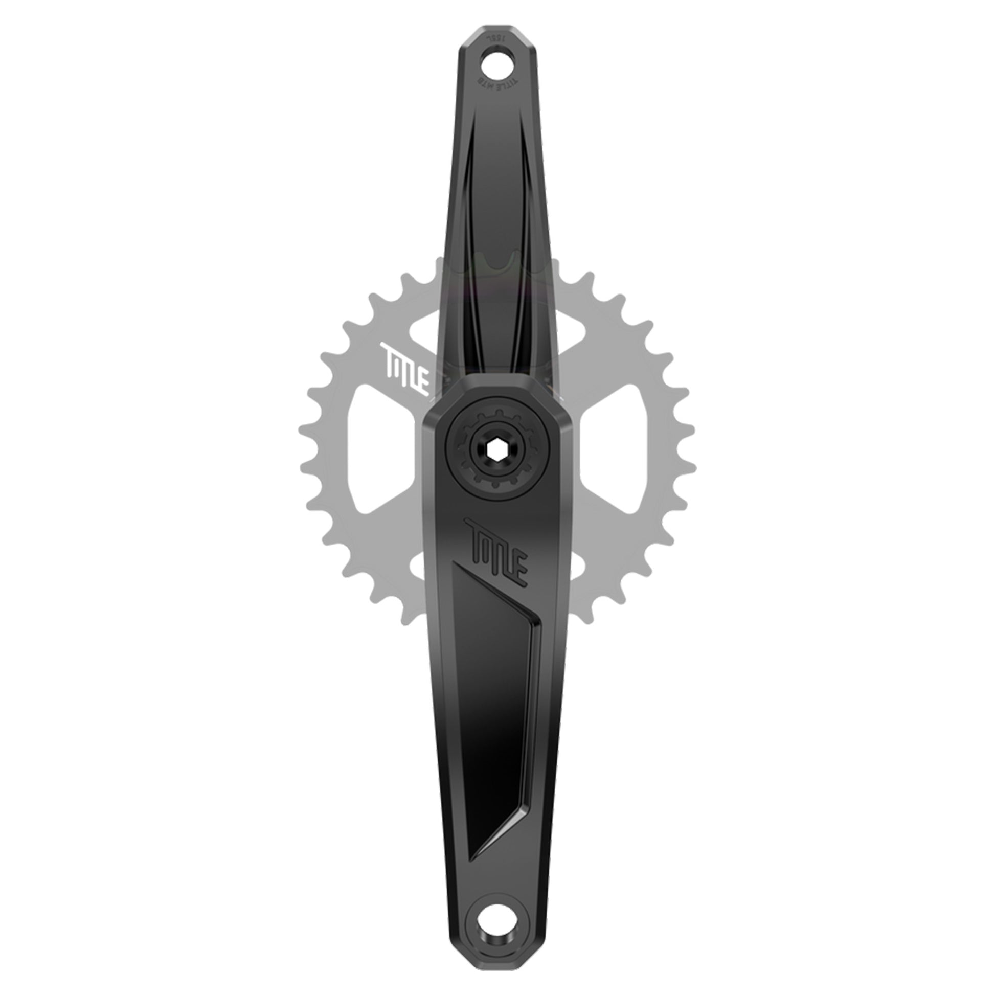 Title CR1 Crankset - 68-73mm and BB86-92 - 28.99mm DUB - SRAM Direct Mount - 155mm - Black - Spindle - 145mm For Dub BB (DH) - Image 1