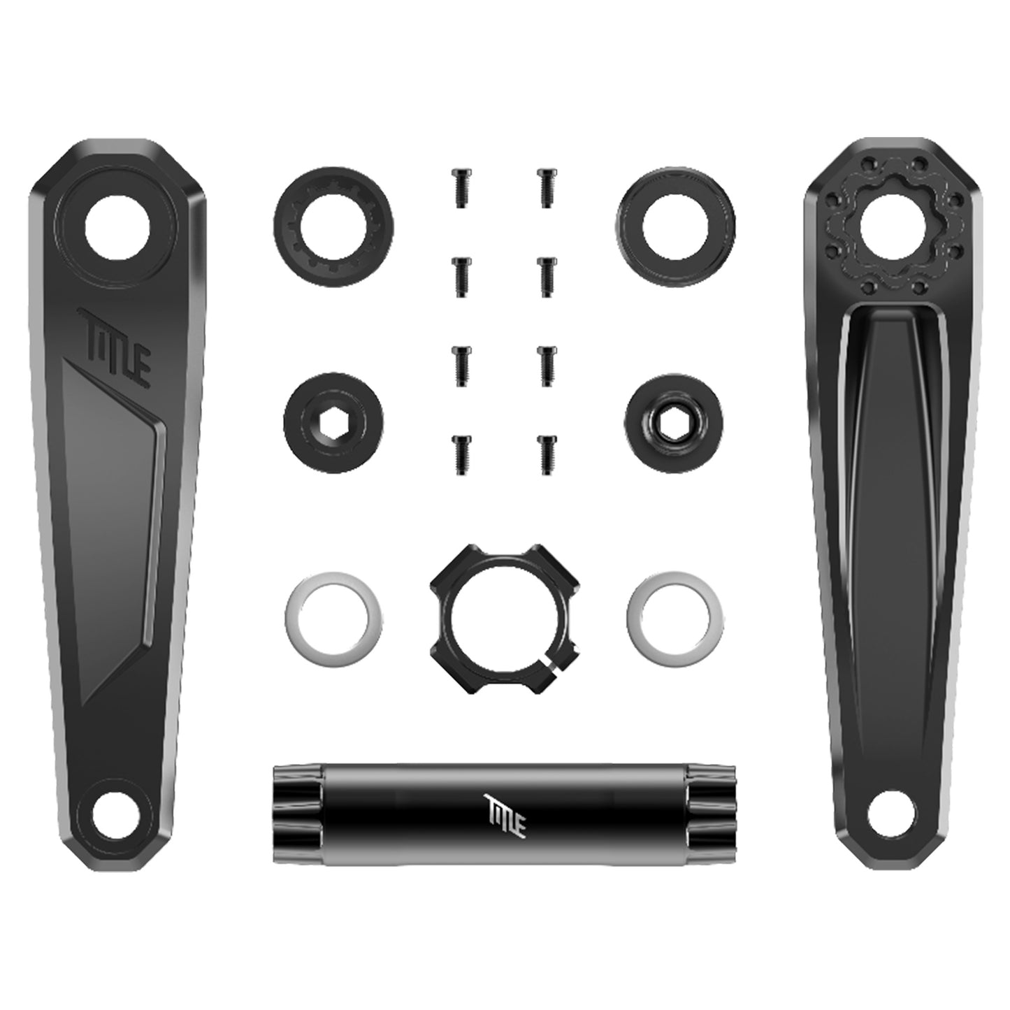 Title CR1 Crankset - 68-73mm and BB86-92 - 28.99mm DUB - SRAM Direct Mount - 155mm - Black - Spindle - 145mm For Dub BB (DH) - Image 4