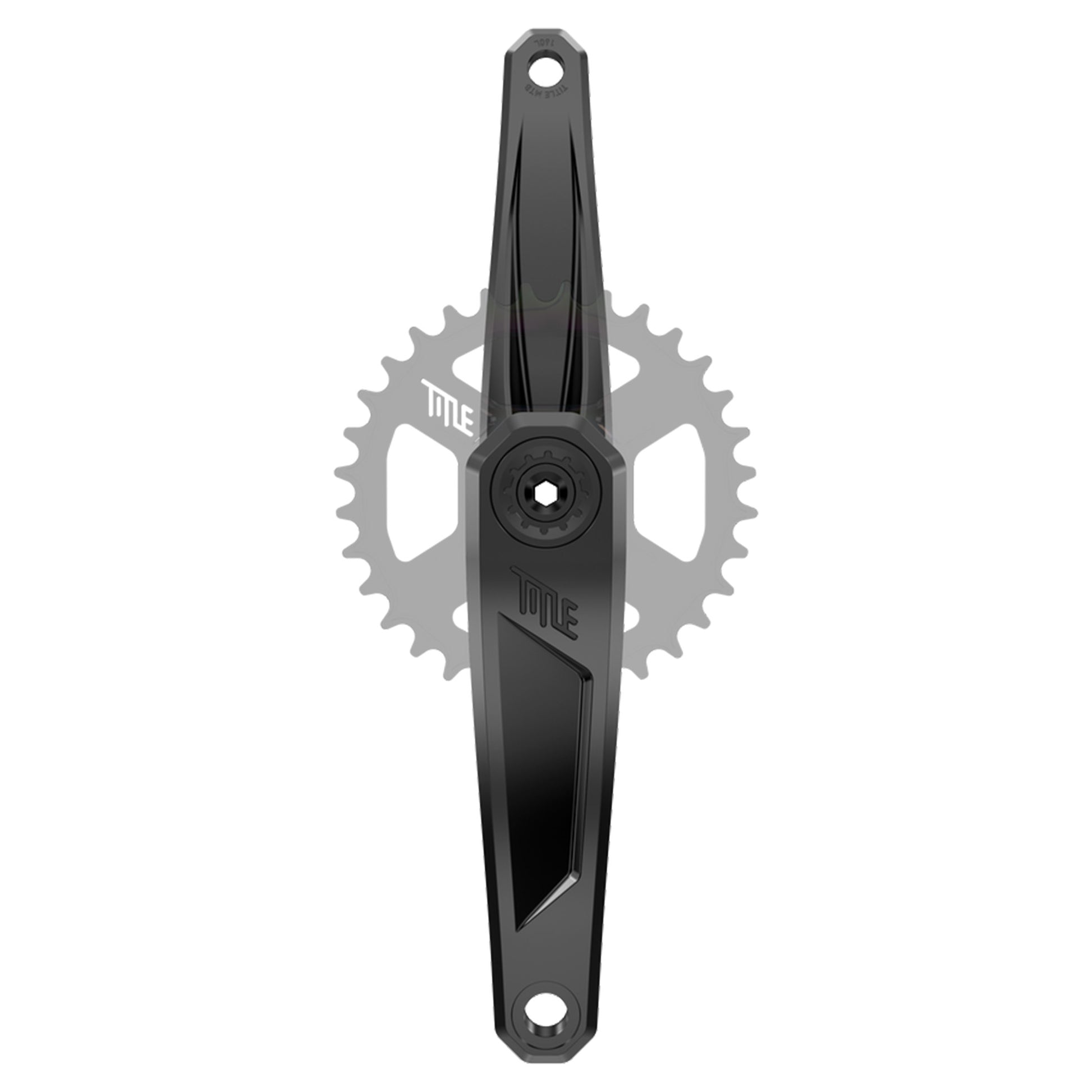 Title CR1 Crankset - 68-73mm and BB86-92 - 28.99mm DUB - SRAM Direct Mount - 160mm - Black - Spindle - 130mm For Dub BB (DJ / Non Boost) - Image 1