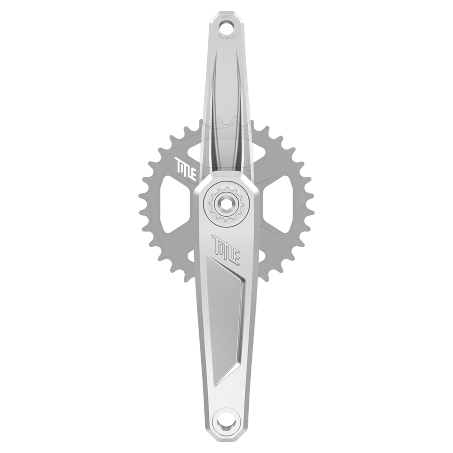 Title CR1 Crankset - 68-73mm and BB86-92 - 28.99mm DUB - SRAM Direct Mount - 160mm - Chrome - Spindle - 136mm For Dub BB (Enduro / Boost) - Image 1